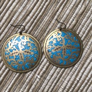 Gold + Turquoise Earrings